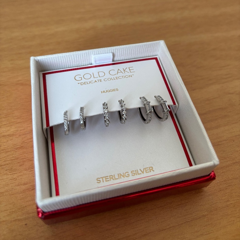 Sterling Silver Huggies - Picture 2 of 7